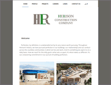 Tablet Screenshot of herisonconstruction.com